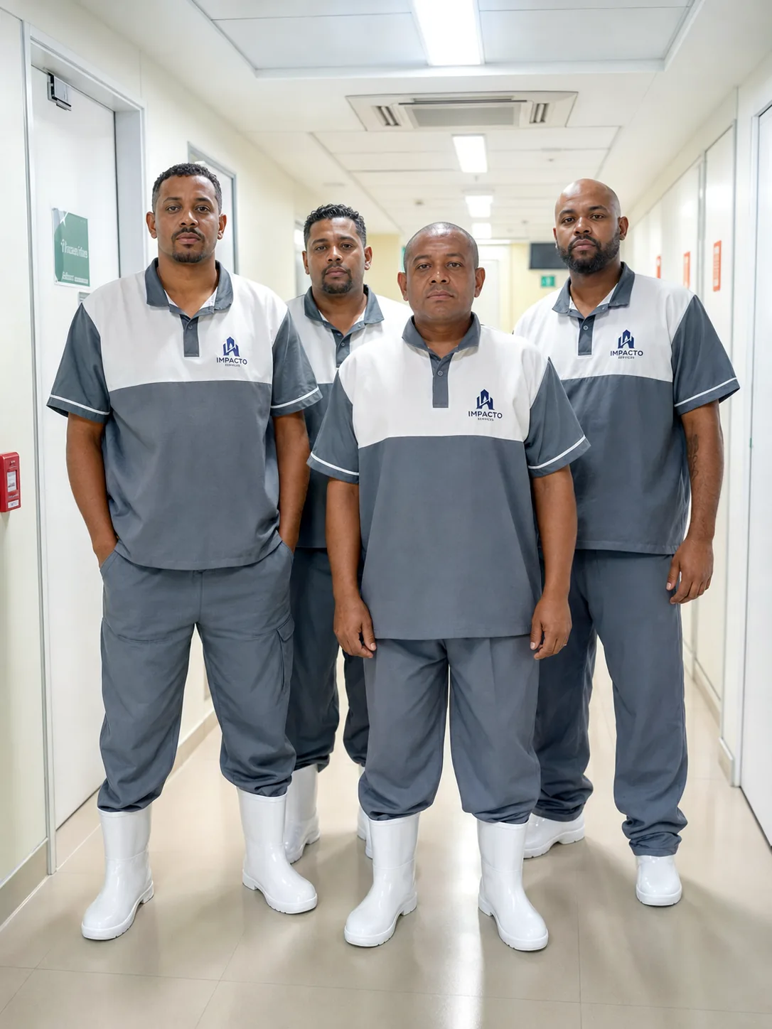 Equipe operacional da Impacto em ambiente hospitalar