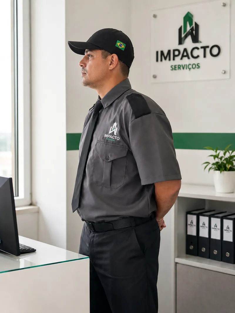 Profissional de portaria da Impacto
